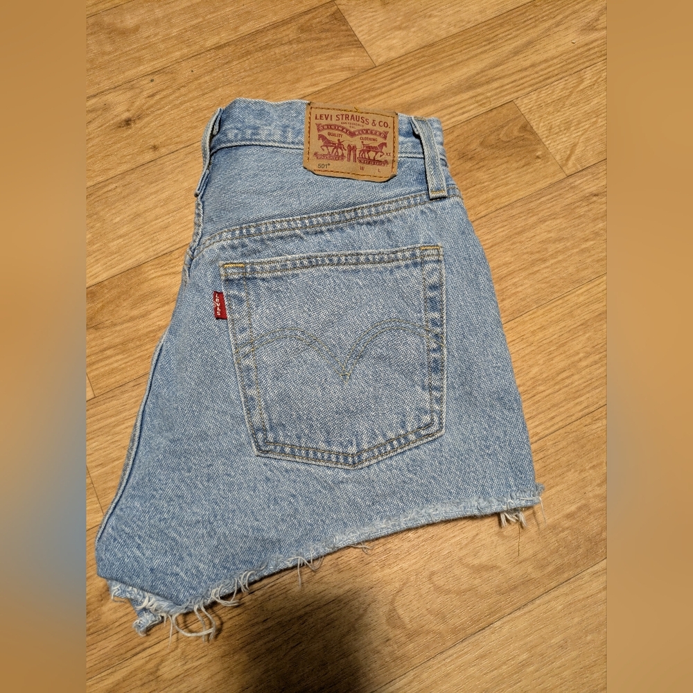 Levi's 501 Classic Denim Cut Off Shorts